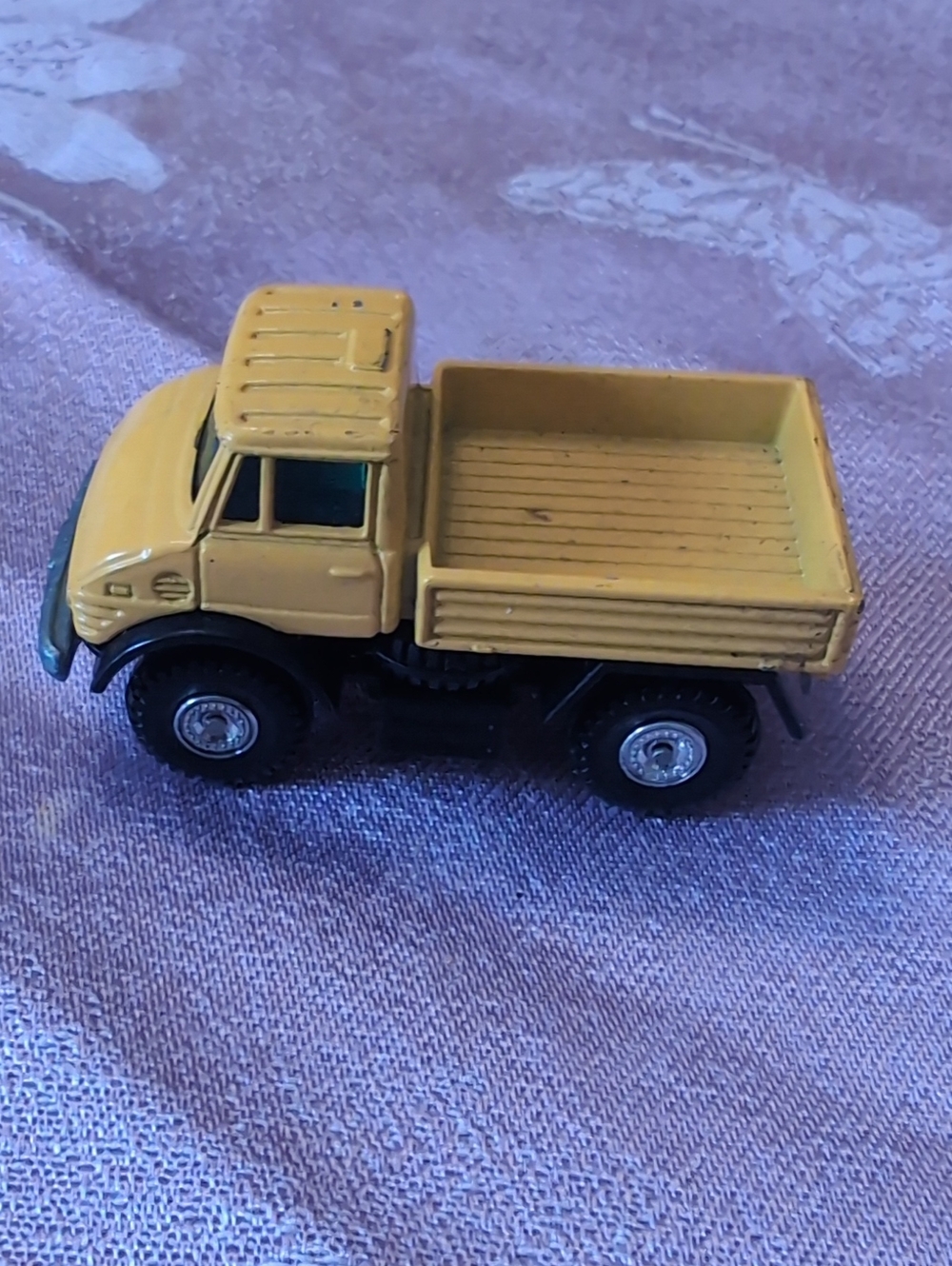 is a Tomica No. F41 Mercedes-Benz Unimog made in 1978